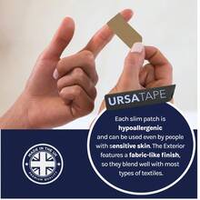 URSA Tape - Tiras de cinta de tela elástica Moleskin cinta de moda resistente sin residuos y cinta para el cuerpo para tela zapatos piel y más negro 1000 x 15 centímetros - Crema - Ver 3