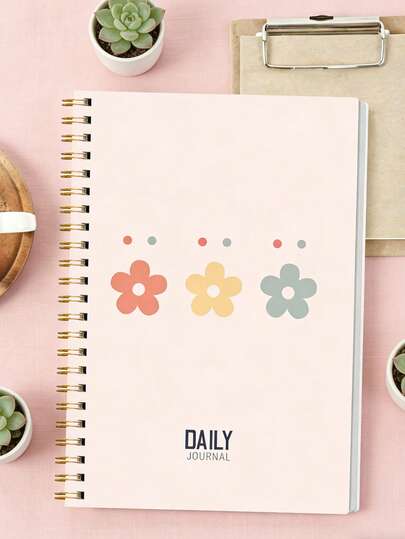 A5 Daily Planner Notebook, 106 Pages Minimalist Lined Notebook, Daily Planner Journal, Suitable For School Notes, Office Planning And Personal Records, Office Supplies, Back To School Essential