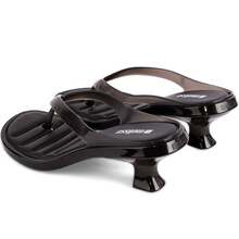 Melissa Thong Kitten Heel Women's Sandal With Small Heel, Original Flip-Flop - 黑色 - 查看 4