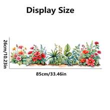 Vibrant Floral & Greenery Peel And Stick Wallpaper, Waterproof PVC Home Decor Sticker, Can Be Used As Gift For Friends Or For Wall, Room, Window Decoration To Refresh Your Home - Multicolor - View 8