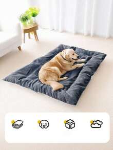 Thick Pet Sleeping Mat, Dog Bed/Cat Dog Pad, Thick Wool Comfortable Soft Large Dog Sleeping Mat, Dog Cage Mat, Car Pet Mat, Dog Mat, Car Bed, Suitable For Various Car Models, Perfect Pet Gift - Multicolor - View 1