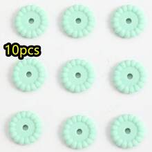 10pcs/Set Silicone Spacer Beads, 12/15mm Round Silicone Loose Beads For DIY Bracelet Necklace Jewelry Making - Disc - View 22
