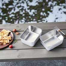 LAISONWARE 12件套防漏不锈钢食品储物盒套装 - 可堆叠，带透明盖，适合居家、办公和旅行 | 方便备餐、露营和时尚收纳 - 彩色 - 查看 10