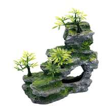 Fish Tank Decoration, Aquarium Mountain Scenery Decoration, And Non Fading Rocks, Simple And Fast Landscape Ornaments - A - View 7