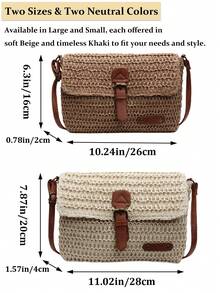 New Stylish Simple Plaid Patchwork Handbag Tote Shoulder Crossbody Bag For Women,Fall Winter Crossbody Bag Small Vintage Plaid Pattern Purse With Top Handle & Adjustable Strap, Mini Phone Bag For Essentials, Black And Brown Tartan Handbag,[US Local Warehouse] Secret Santa Gifts For Women,Travel Essentials,School Supplies,The Best Gift Choice, Birthday Gift, Valentine's Day - 彩色 - 查看 7