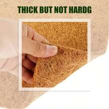 3-Specification Coconut Shell Fiber 6-Pack Poultry Nesting Mat -11.81 X 11.81/11.81 X15.74/15.74X15.74 Inch Moisture Resistant And Insulated Chicken House Mat, Easy To Manage Chicken Nest Box Mat, Suitable For Flower Pots, Window Boxes, Flower Baskets, Animal Pet Pads, Reptile Carpets - 棕色/11.81 X*11.81inch - 查看 8