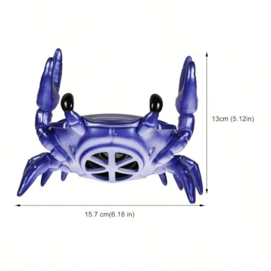 Zerod Soporte para Teléfono Inalámbrico Altavoz Compacto con Conexión por Radio en Forma de Cangrejo Altavoz de Subgraves Mini Color Azul Material Plástico Resistente Adecuado para - Neblina azul - Ver 1