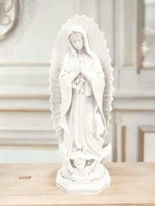 Our Lady Of Lourdes Resin Statue, Virgin Mary Model, Catholic Virgin Mary Statue, Mexican Virgin Statue, Saint, Home Prayer Decor, Craft Collection, Gift, Birthday, Graduation - Multicolor - View 4