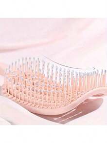 1pc Hair Brush Dry Wet Detangling, Curly - Curved And Vented For Women, Men Faster Blow Drying Styling Professional Paddle Vent Detangler  Defining Brush Travel Brushs - Purple - View 6