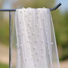 5.25ft X 10ft White Pearl Sheer Table Runner, 1pc, Pearl Lace Fabric With Pearl Decor, Suitable For Wedding Arch, Party Backdrop, Dining Table Decor, Centerpiece, Birthday Gift, Graduation Ceremony, Party Decoration, Bachelorette Party, Summer Beach, Back To School, Study Supplies, Room Decor - Multicolor - View 10