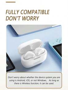 Lenovo EA110 Wireless Headset Bluetooth 5.4 Intelligent Touch Control Headphones Long Lasting Battery Life Support Android ISO - Color - View 4