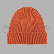 1 szt. Damska ciepła dzianinowa czapka w jednolitym kolorze, pluszowa gruba czapka zimowa, styl europejski i amerykański, prezent dla przyjaciół - czapka z dzianiny - Zobacz 7