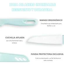 TendenciaJuego De Cuchillos De Fruta Para El Hogar De 4 Piezas.Calidad premium - Agua - Ver 5