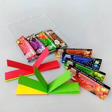 New HORNET Cigarette Rolling Paper Set (8 Packs Flavored Rolling Papers + 2 Packs 3-Color Tips) Smoking Accessories Handroll Cigarette Paper Portable Cigarette Rolling Paper Set - Multicolor - View 12