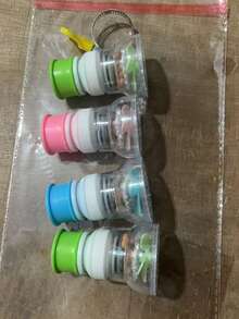 1/2/4件套水龙头花洒,便携式水龙头延长软管,手持花洒,适用于各种水龙头,可用于沐浴、宠物清洗、蔬菜冲洗、狗狗洗澡、美容产品,多功能水龙头防溅罩,厨房净水器,可伸缩旋转,带矿石节水花洒头 - 彩色 - 查看 14