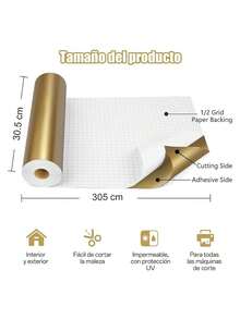 EstiloVinilo Adhesivo Autoadherible, 30.5Cm*3.5M Vinilo Permanente, Vinilo Impermeable FáCil De Cortar Y Aplicar, Para Tazas, Pegatinas Decorativas, CalcomaníAs, Etiquetas (Negro)VersióN Mejorada - Aire - Ver 3