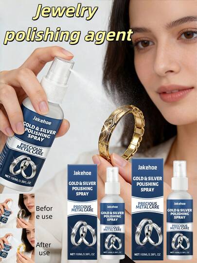 Metal Jewelry Cleaning Liquid, Rhinestone Necklace Anti-Rust Agent, And Silver Jewelry Polish - Cleaning, Polishing, Grinding, And Anti-Rust; And Silver Jewelry Polish - Cleaning, Polishing, Grinding, And Anti-Rust; Jewelry Cleaner For Cleaning Rhinestones, Rings, Necklaces, And Gold Accessories.