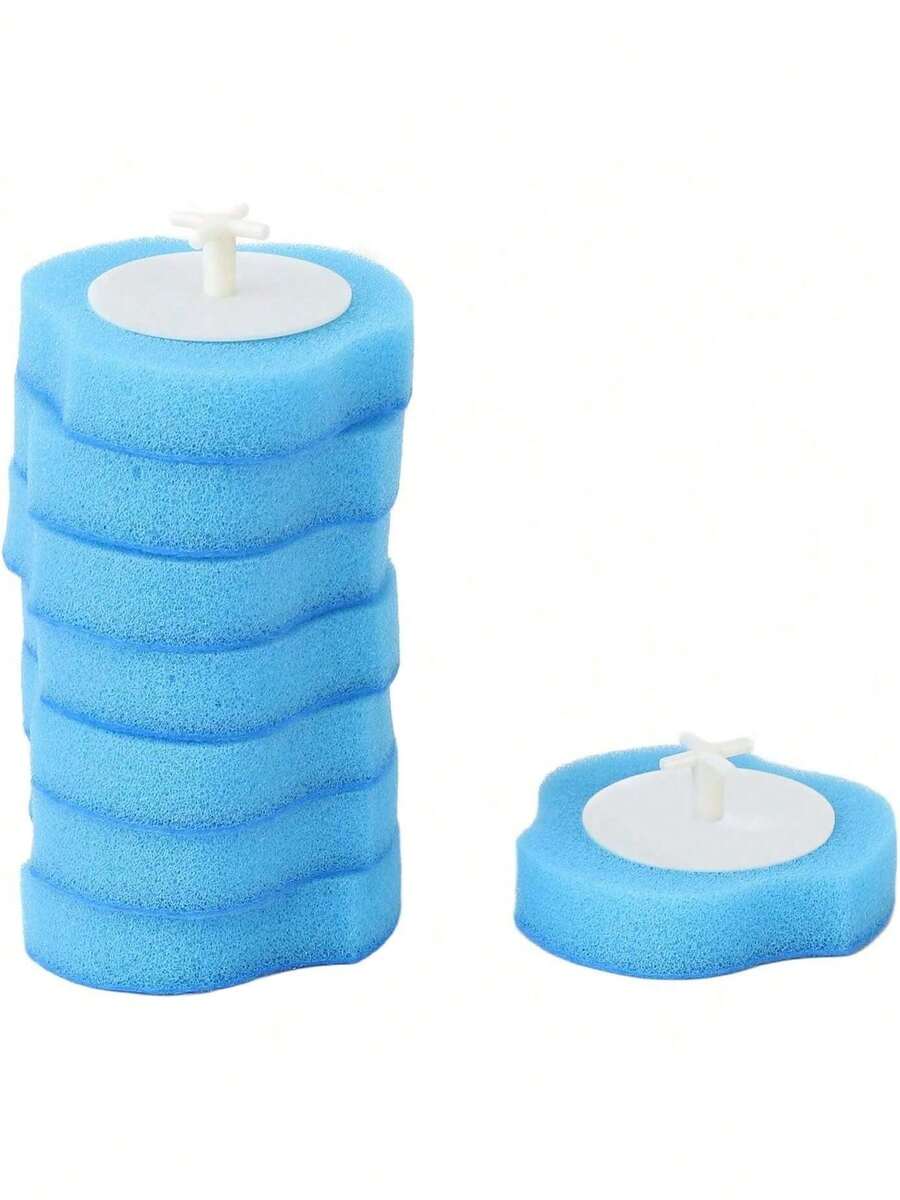 EstiloSonew Cabezales De Repuesto Para Escobilla De Inodoro, Esponja Desechable De Recambio Para Escobilla De BañO, 16 Piezas Para El HogarVersióN Mejorada - 1 - Ver 1