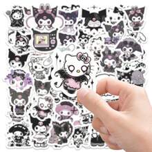 Sanrio 60张酷洛米贴纸 - 可爱卡通少女风周边，可用于DIY剪贴簿、手机壳、笔记本和水杯 - 60PCS - 查看 11