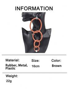 MARLIWOO 1 Pair Unique Gothic Style Fashion Punk Earrings, Earrings For Women - Multicolor - View 15