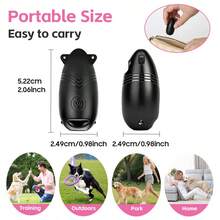 Mini Ultrasonic Dog Repeller, Portable Cute Dolphin Shaped Dog Training Device, Dog Anti-Barking Device, Rechargeable Dog Anti-Barking Collar With Flashing Light, Strong Indoor/Outdoor Dog Anti-Barking Deterrent, Effective Training Tool To Control Dog Misbehavior, Smart Dog Training Device - Multicolor - View 5