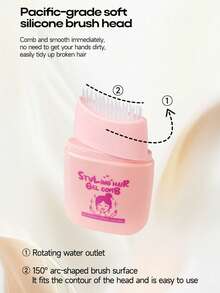 1pc 2-In-1 Hair Styling Comb: Glue-Comb Integrated Solid Hold Gel Stick (Long-Lasting Quick Styling For Hair Care) - Multicolor - View 4