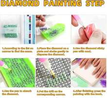 JYXSJYYD 5D DIY Christmas Diamond Art Kits For Adults,Snowman Rabbit Diamond Paintings Kits For Beginners,Paint By Diamonds Dot Full Drill Gem Art Crafts,Home Wall Decoration 13.8x13.8 Inches. - ColorK - 查看 6