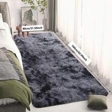 1pc Luxury Plush Long Pile Carpet Mat - Rectangular Shaggy Polyester, Non-Shedding, Thick Sponge Upgraded, Dry Clean Only, Christmas Vibe Long Fur Rug, Suitable For Living Room, Bedroom, Under Coffee Table, Game Room - , Skin-Friendly Soft Fabric - Dark Grey - View 12