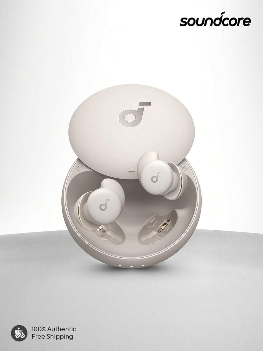 Soundcore Tai nghe chống ồn Anker Sleep A20, khử tiếng ồn tần số cao 30dB, thiết kế nhỏ gọn dành cho người ngủ nghiêng, thời lượng pin 80 giờ, hỗ trợ phát nhạc Bluetooth 5.3, tích hợp chức năng theo dõi giấc ngủ và báo thức cá nhân.