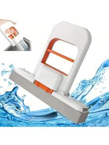 2025 Upgraded Model 1 Mini Handheld Lazy Mop, Household Kitchen Bathroom Water And Oil Stain Cleaning Mop, Hands-Free Sponge Mop, Foldable Storage, Compact Design, Easy To Clean - Trắng - 1 - Xem 4