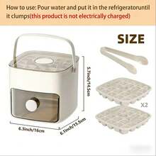 Reusable Non-Electric Ice Trays - Durable, Leak-Proof Silicone Ice Molds For Home Kitchen, Easy Fill & Release Design, Perfect For Cocktails, Beverages, And Everyday Use - Green - View 9