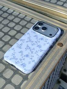 Blau & Weiß Blumen Chinoiserie Ästhetik Hülle kompatibel für Handy 17, 17pro Max, 17pro, 17air, 16, 16e, 16 Pro Max, 15, 15plus, 15 Promax, 15 Pro, 14, 14pro, 14 Pro Max, 14 Plus, 13, 13pro Max, 13pro, 11, 12, 12pro, 12 Pro MaxXS, 8 Plus, 7 Glänzend