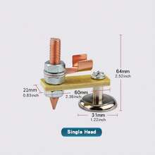 Cabezal magnético de soldadura, abrazadera de toma de tierra de soldadura magnética, accesorio fuerte,áquina de reparación de chapa de soldador, abrazadera de de tierra, 1. FP1C - Estilo de cabezal único 2 - Ver 8