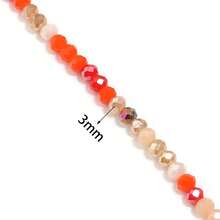 1 String Of Approximately 100pcs 3mm Glass Beads, Crystal Beads,Fashion Theme, Round Faceted Spacer Beads, Loose Beads For Jewelry Making, DIY Accessories, And Bracelets