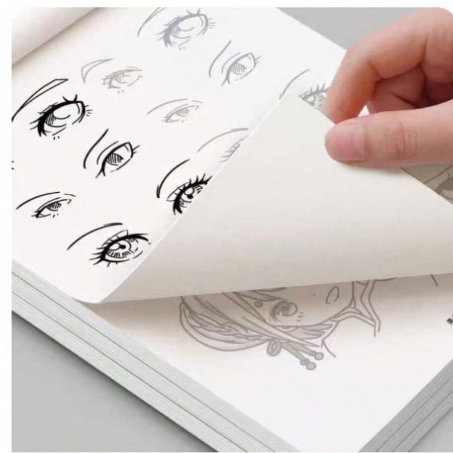 1 pièce Livre de dessin de dessin animé pour enfants : Version garçons, Version filles, Style chibi, Style ancien, Tutorial de dessin au trait pour filles, Bases des personnages d'anime faits à la main, Style aléatoire - Multicolore - Voir 1