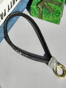 1pc Rhinestone Wrist Strap Lanyard, Suitable For Pairing With Phone Cases - Multicolor - View 15