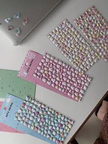 泡沫贴纸，卡通动物泡泡贴纸，3D手机壳装饰贴纸 - 彩色 - 查看 5