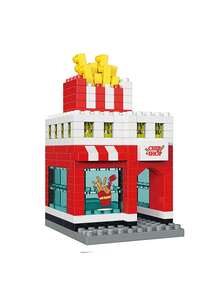 Mini City Store Building Block Set, Construction Toy Model, Develop Hands-On Ability, Home Office Decor, Reward Gift, Birthday Gift