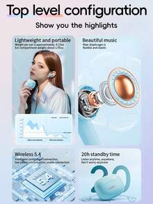 Acer OHR504 TWS Wireless Earbuds, In-Ear Design, Macaron Colors For Women, HD Calling, Super Long Battery Life, Comfortable Fit, Suitable For Sports, Running, Fitness, Compatible With Smartphones, Laptops, Multi-Device, Recommended As Gift - one-size - View 4
