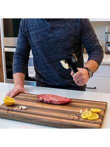 EstiloTendenciaAblandador De Carne De Cocina, Herramienta De Mazo Manual De Alta Resistencia, Martillo De Carne Utilizado Para Filete, Pollo, Pescado, Carnes Con Mango CóModoCalidad PremiumVersióN Mejorada - 1 - Ver 6