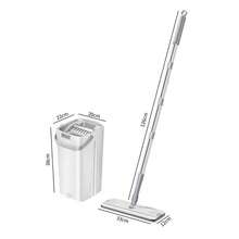 PokEpic Mop And Bucket With Wringer Set, Hands Free Flat Floor Mop And Bucket, 6 Washable Microfiber Pads Included, Wet And Dry Use, Home Floor Cleaning System For All Floor Types And Windows - White - View 8