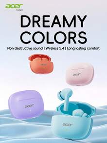 Acer OHR504 TWS Wireless Earbuds, In-Ear Design, Macaron Colors For Women, HD Calling, Super Long Battery Life, Comfortable Fit, Suitable For Sports, Running, Fitness, Compatible With Smartphones, Laptops, Multi-Device, Recommended As Gift - one-size - View 3