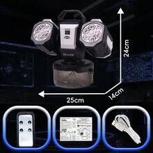 2026升级版泡泡机：自动旋转、RGB灯光、遥控器、1800mAh电池、Type-C接口 - 白色 - 查看 8