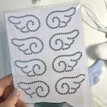 Wings Fish Cakes Rhinestone Stickers For DIY Sparkly Scrapbooking Stickers Self Adhesive Phone Laptop Photocard Stickers - Color - View 1