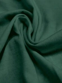 Out Of Office Letter Print, Patterned Print Summer Women's 100% Cotton Short-Sleeve T-Shirt, Valentine's Day Gift,Casual Wear - Green - View 3