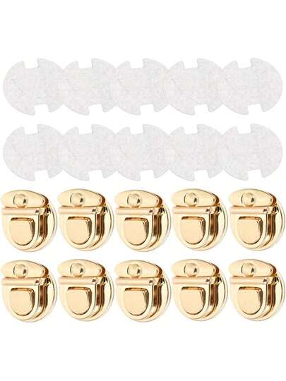 EstiloTEHAUX 10 Piezas Hebillas De Cierre Para Bolsos, Broches MetáLicos Para Bolsa, Cerradura De Hebilla Para Bolsas, Accesorios De Bricolaje De AleacióN, Clips Para Correas, Herrajes Para Hacer BolsosVersióN Mejorada