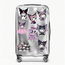Sanrio 50PCS New Cute Kuromi Stickers - Girly Text Creative Sticker Pack For Cartoon Graffiti Diaries Scrapbook Supplies Scrapbook Stationery