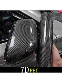 1 cuộn phim dán xe PET sợi carbon màu đen, decal bảo vệ thân xe, decal sợi carbon cho ô tô và xe máy. - Một kích cỡ phù hợp cho tất cả - Xem 11