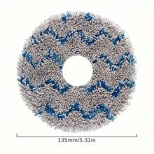 16 pièces Tampons de vadrouille en microfibre de rechange convenant aux Deebot X1 Turbo/Omni, T10 Turbo/Omni, T20, X2 Omni, Roborock Q Revo, Dreametech L10 Ultra/L10s/L20/X30 Ultra Robots Aspirateurs-Vadrouilles, Chiffons de nettoyage lavables, sans batterie ni fonction de charge - Multicolore - Voir 8