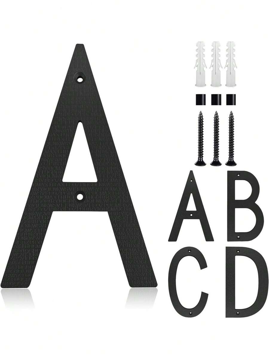 Decorative Letters & Numbers - Black - View 1